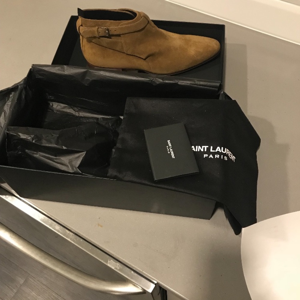 Saint Laurent Jodhpurs London ankle boots - Picture 4 of 5